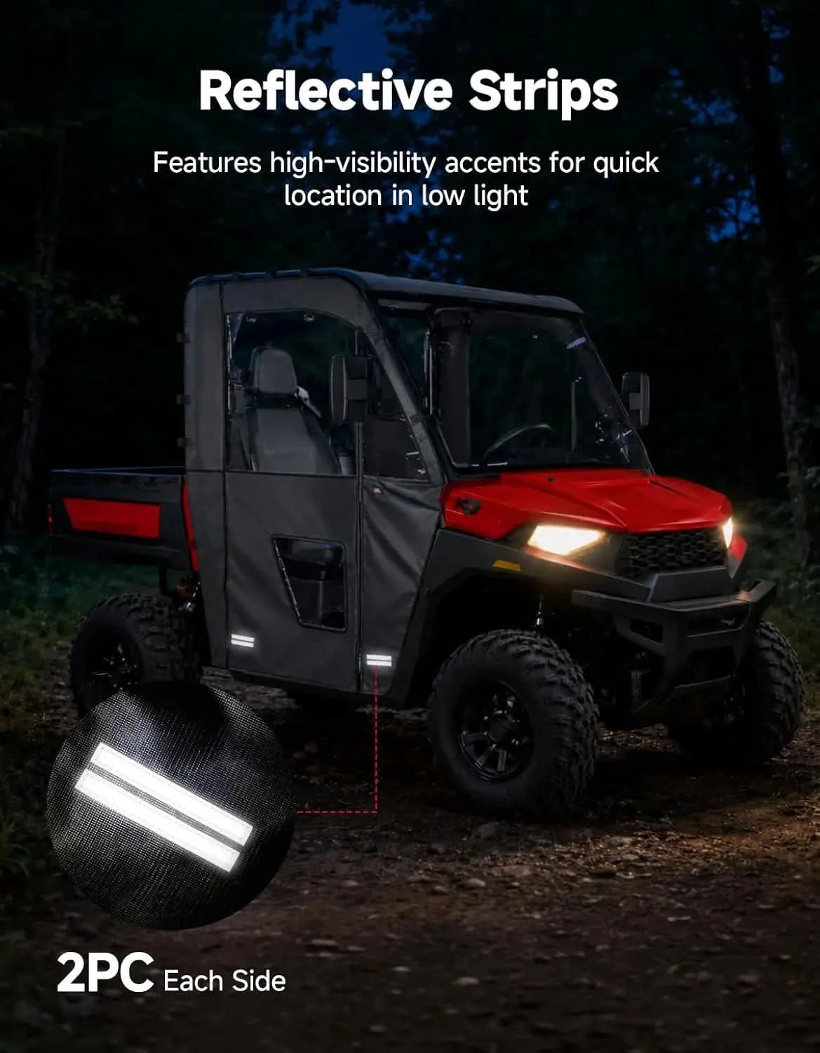 KEMIMOTO Ranger 570 porte cabina morbide con zip YKK
