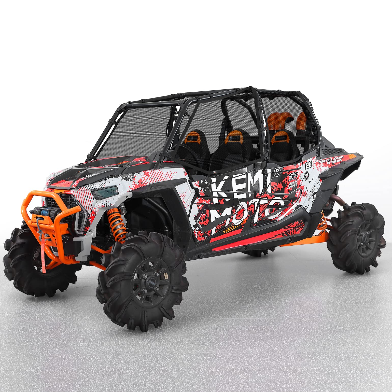 Kemimoto PVC Mesh reti finestrini RZR XP 4 1000 4 porte
