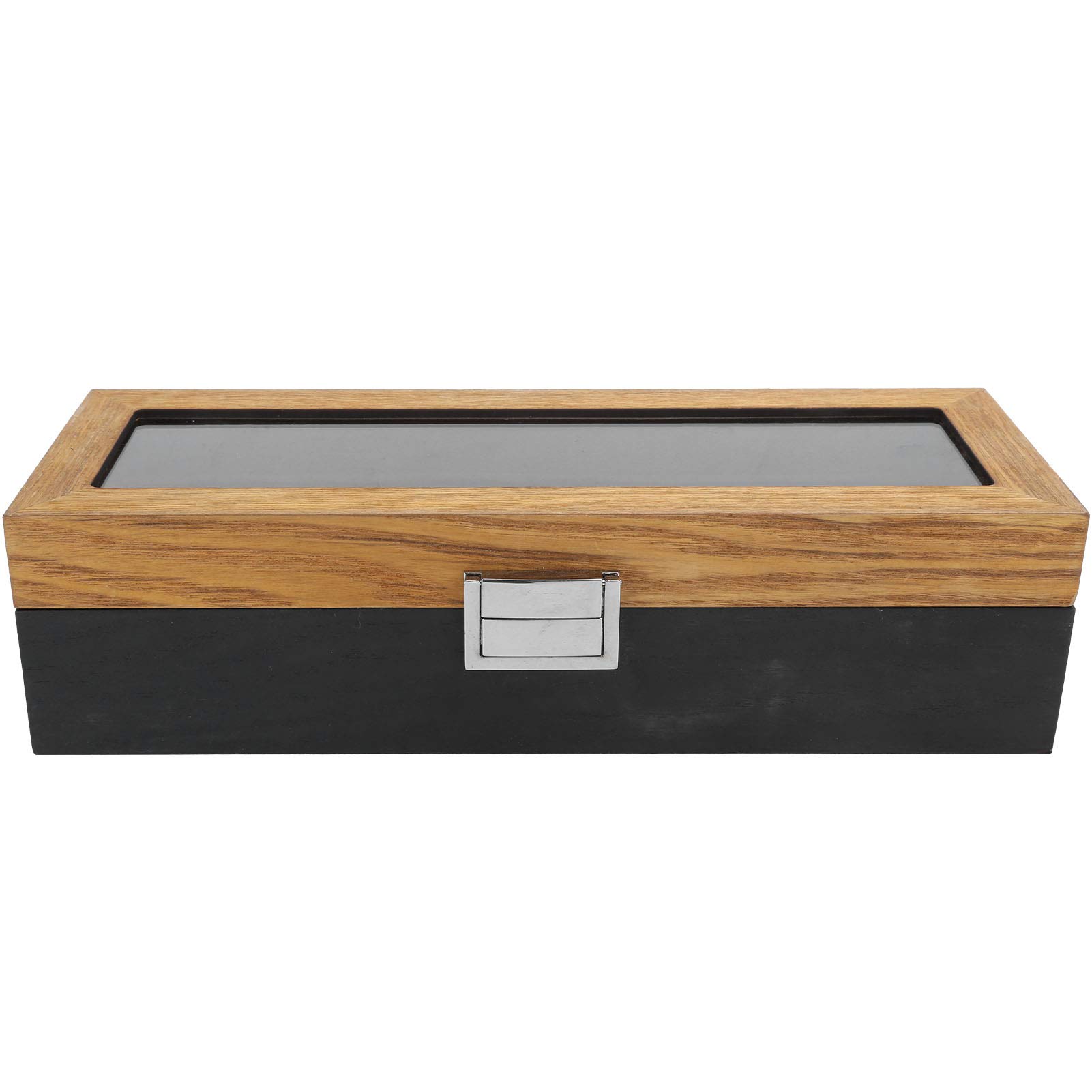 AOWINHIT Scatola Orologi Legno Massello 6 Slot con Vetro