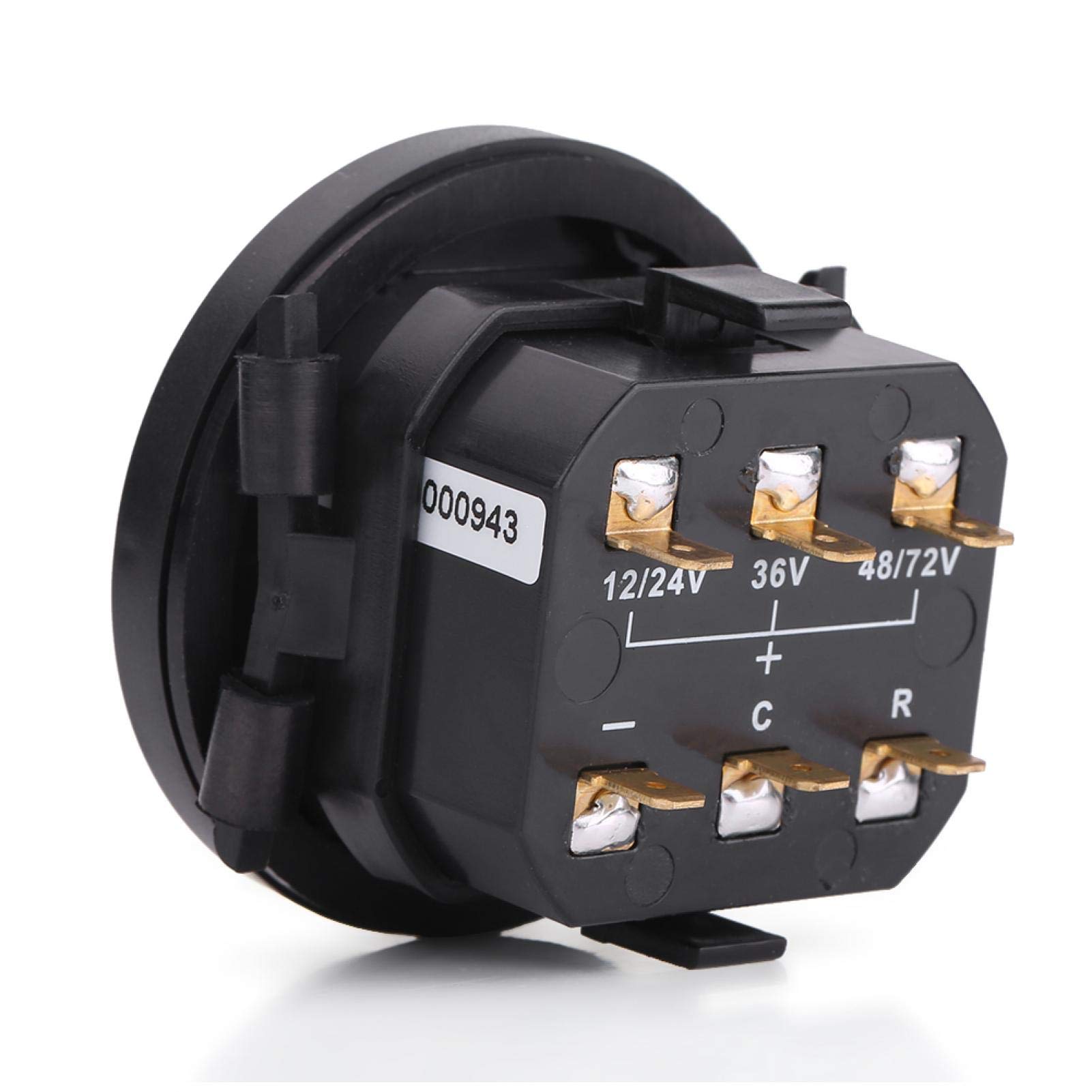 Kuuleyn Indicatore Batteria LED Digitale 12V-72V con Contaore
