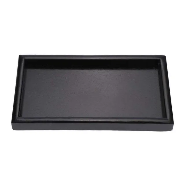 Kuuleyn Vassoio Tè Legno Nero 22x12x2 cm Rettangolare