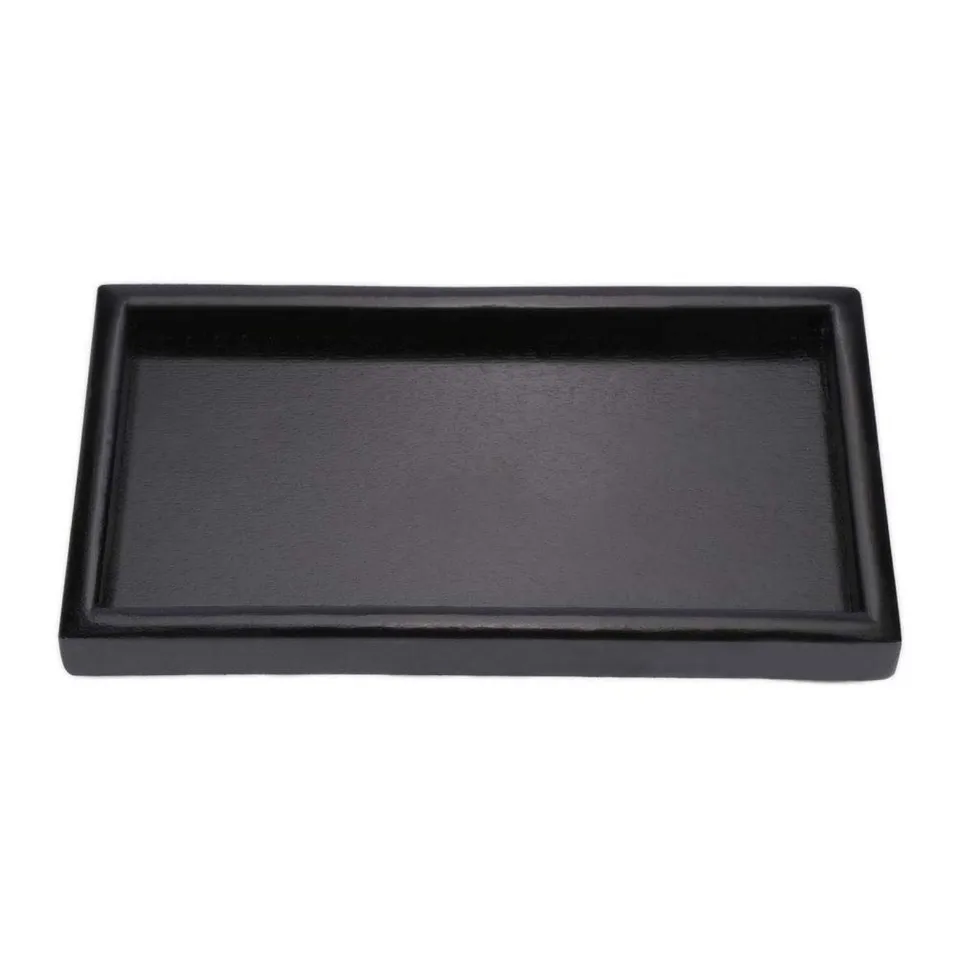 Kuuleyn Vassoio Tè Legno Nero 22x12x2 cm Rettangolare