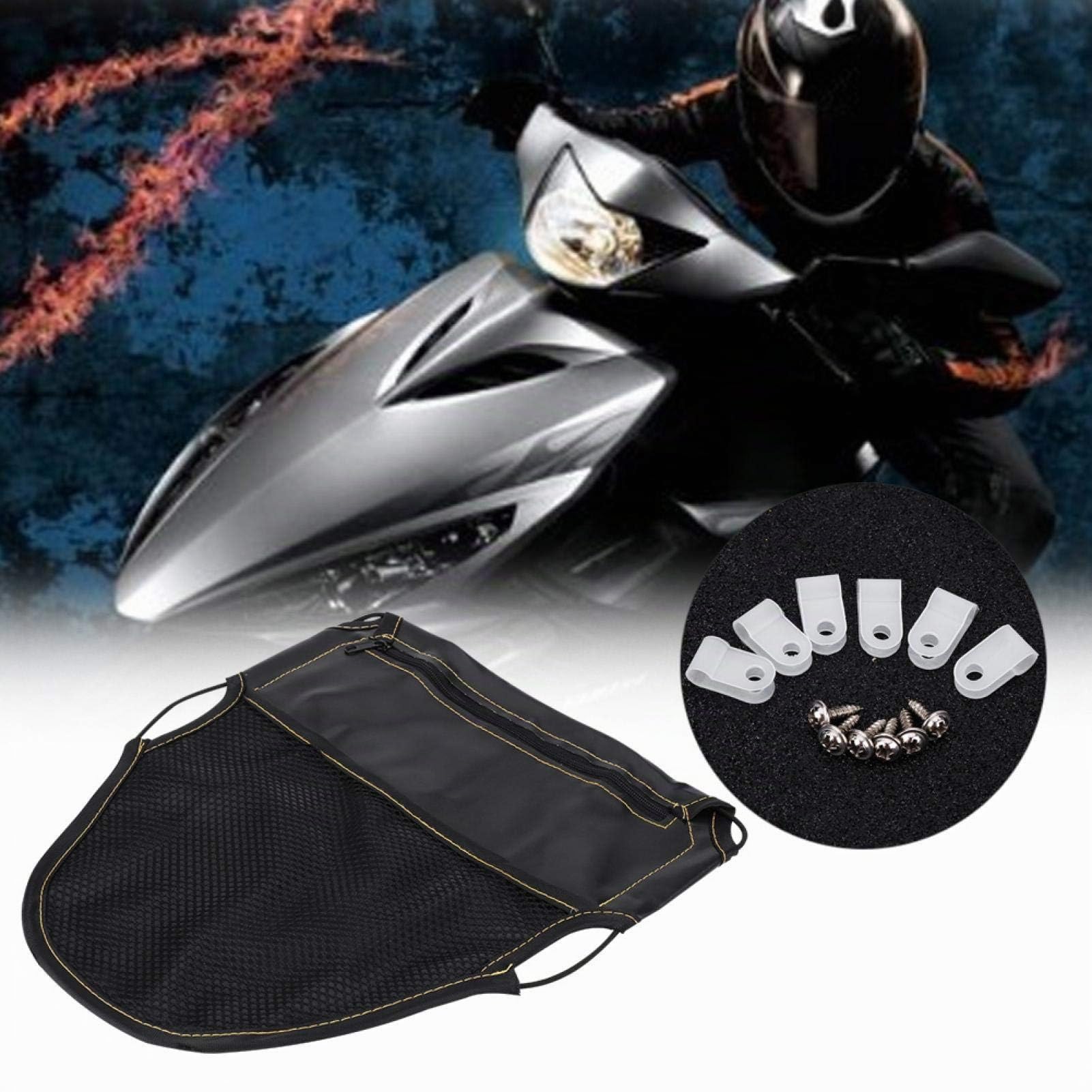 Kuuleyn Borsa Sottosella Scooter Pelle PU Nera Doppia Tasca