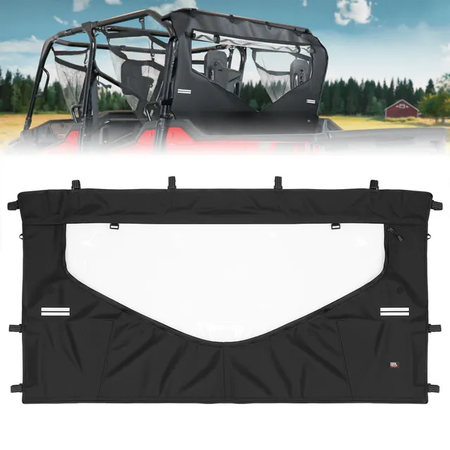KEMIMOTO Pioneer 1000 lunotto posteriore con zip e strisce
