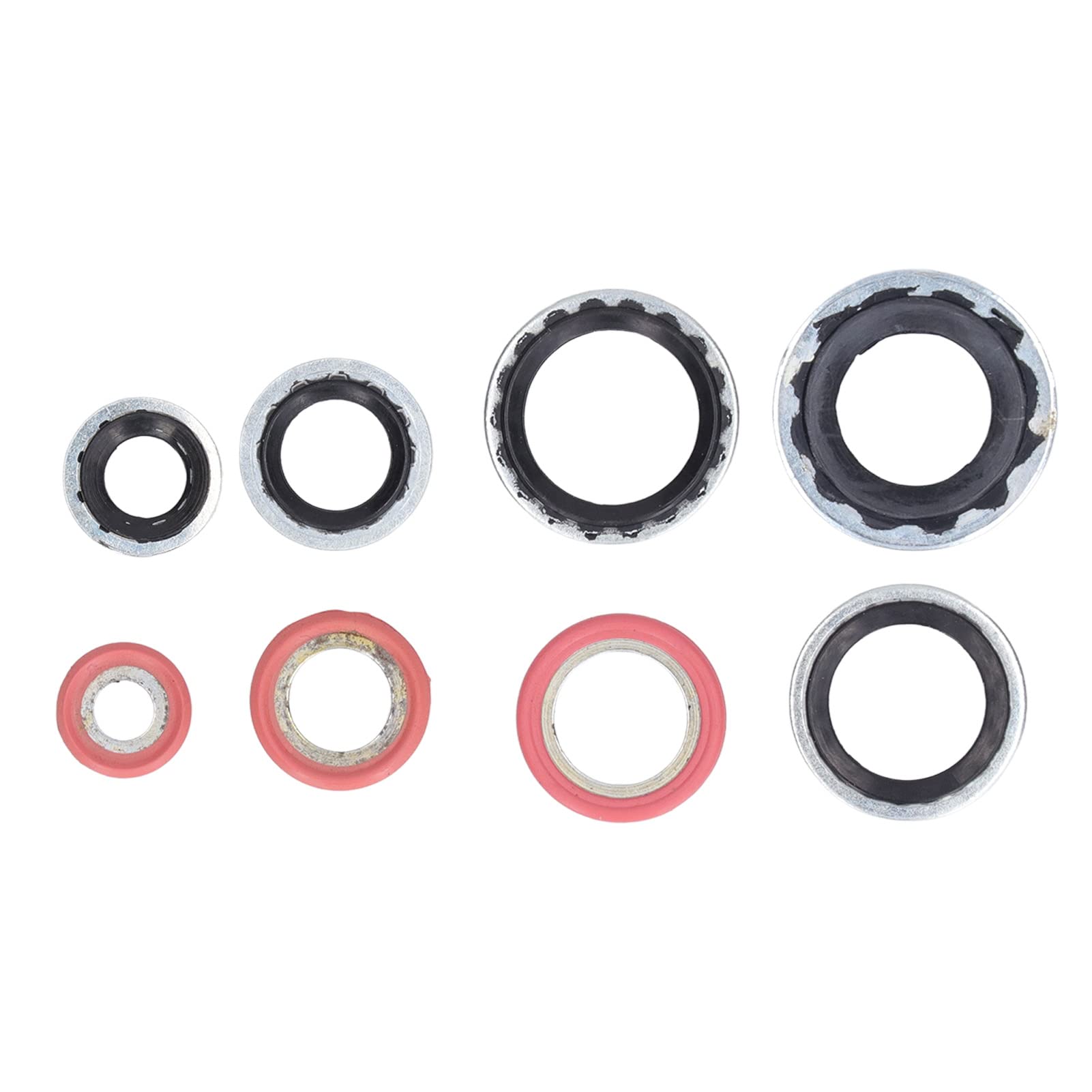 AOWINHIT Kit Guarnizioni Clima Auto 40 Pezzi Alluminio
