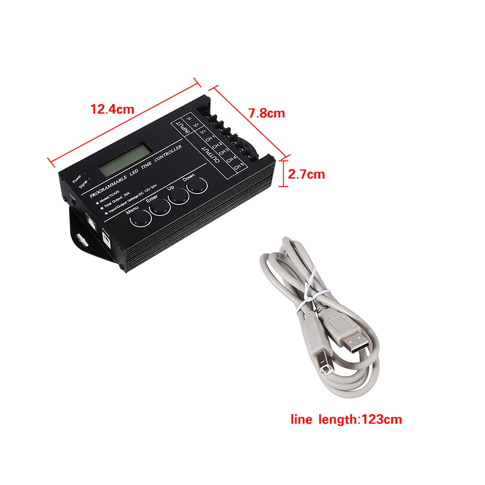 Kuuleyn Controller LED Timer 5 Canali DC12-24V 20A