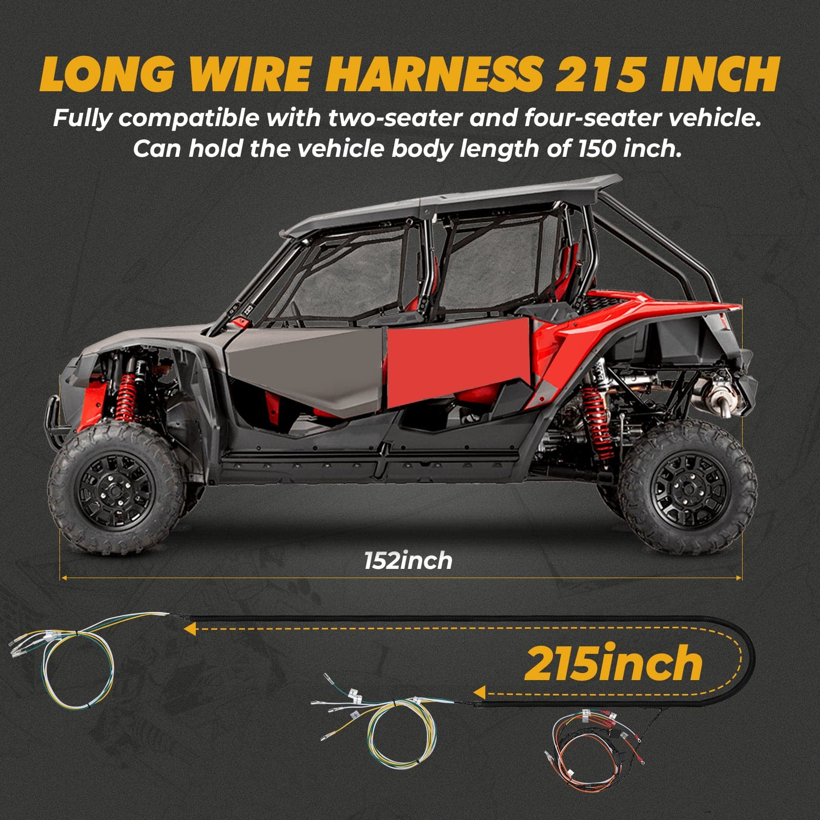 KEMIMOTO UTV kit frecce indicatori direzione universale
