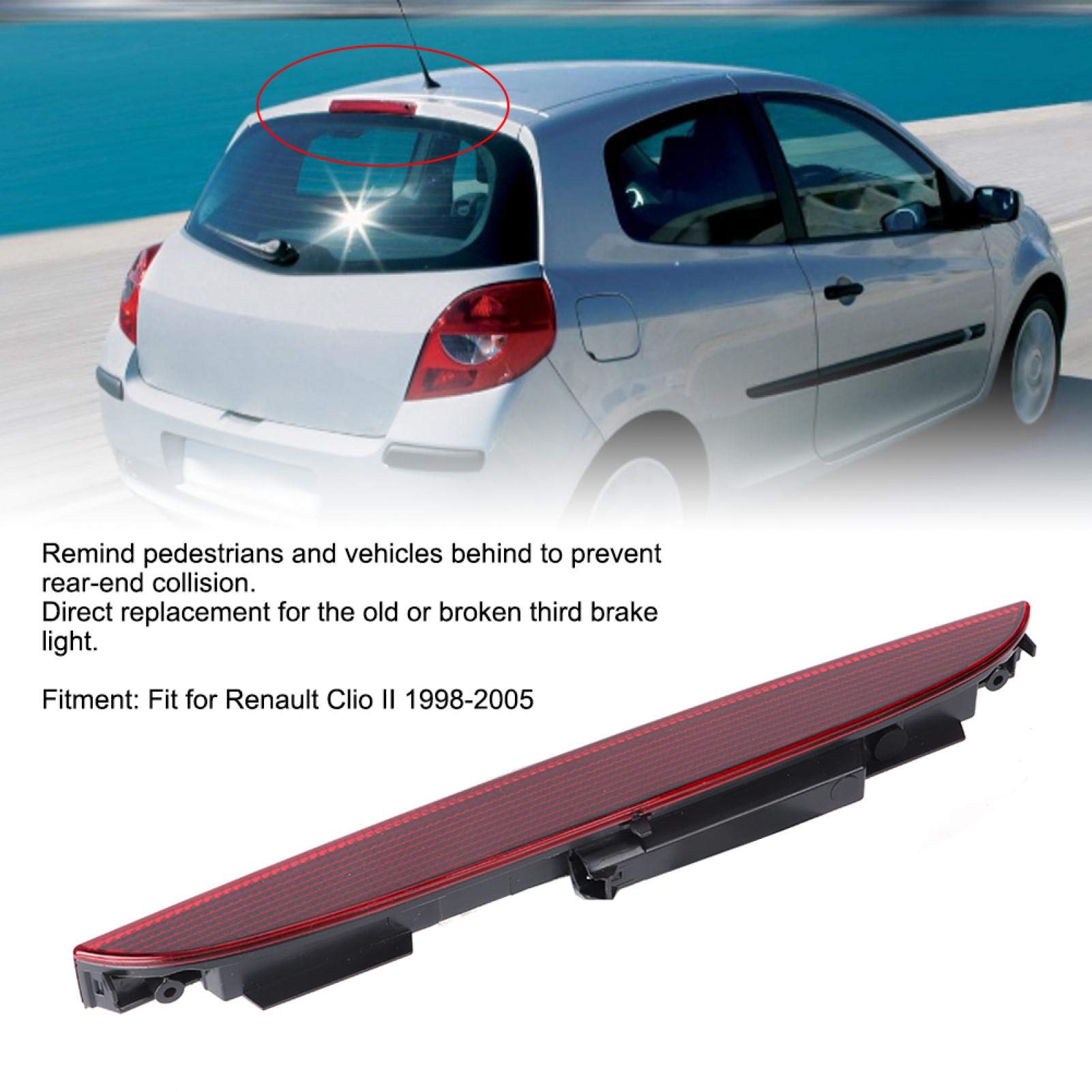 Kuuleyn Terza Luce Stop Clio II 1998-2005 7700410753 Rossa