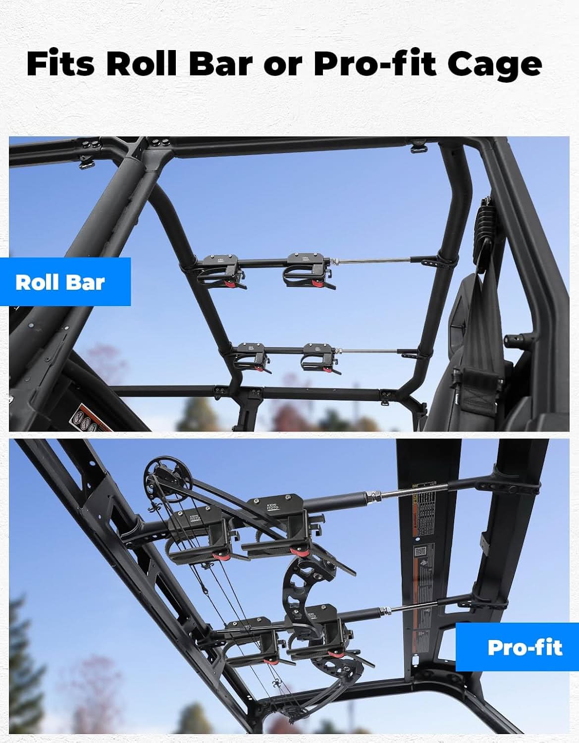 KEMIMOTO Porta Attrezzi UTV per Polaris Ranger Acciaio