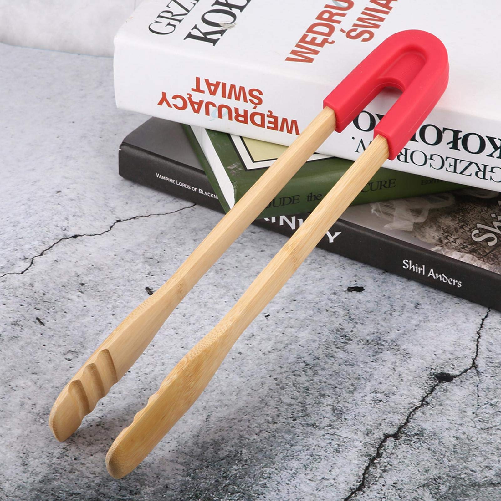 Kuuleyn Pinza Cucina Legno Rossa 30 cm Manico Silicone