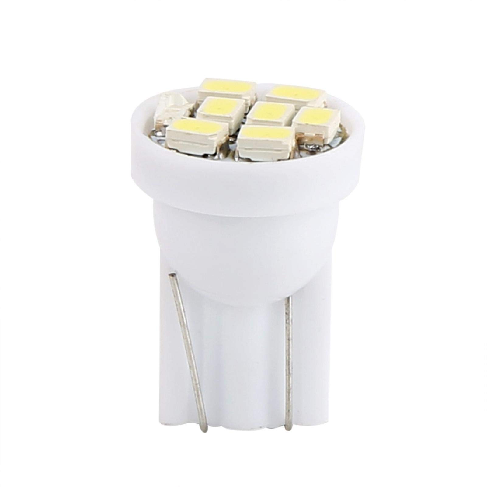 Kuuleyn Lampadine LED T10 8 SMD 1206 Bianche 100 Pezzi