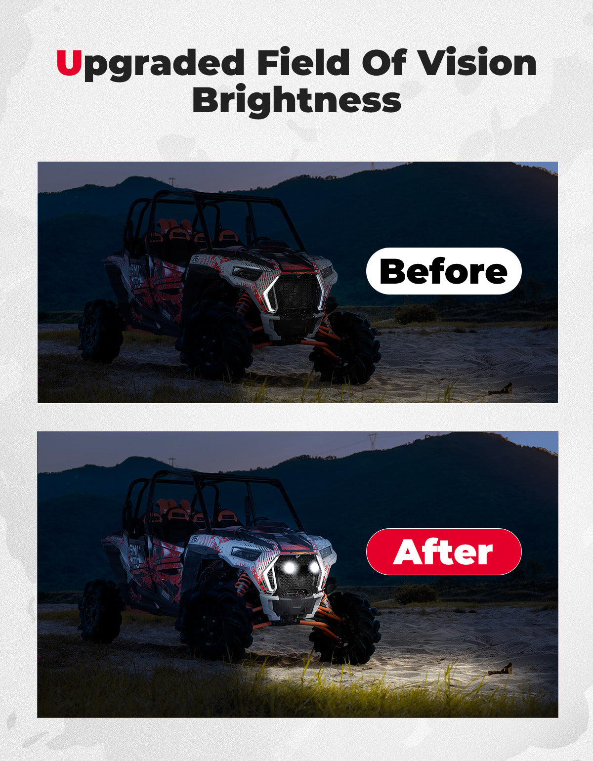 KEMIMOTO Griglia Anteriore RZR XP 1000 LED Nera