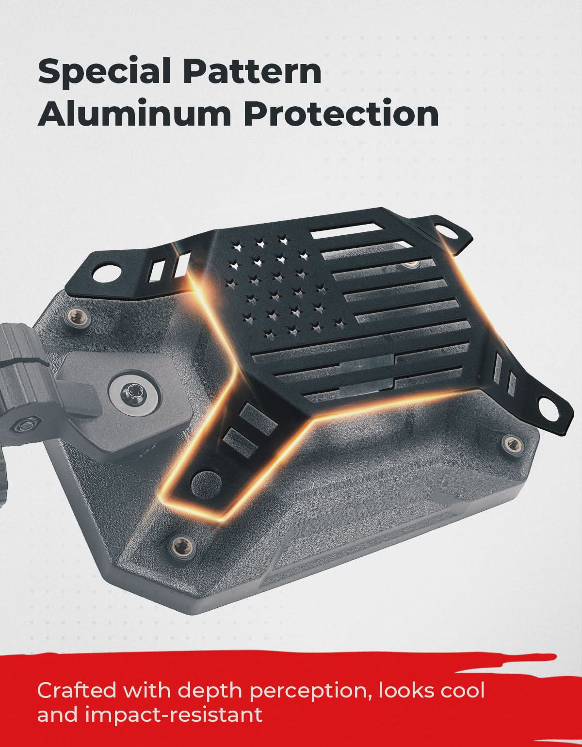 Kemimoto UTV specchietti laterali alluminio 203mm grandi