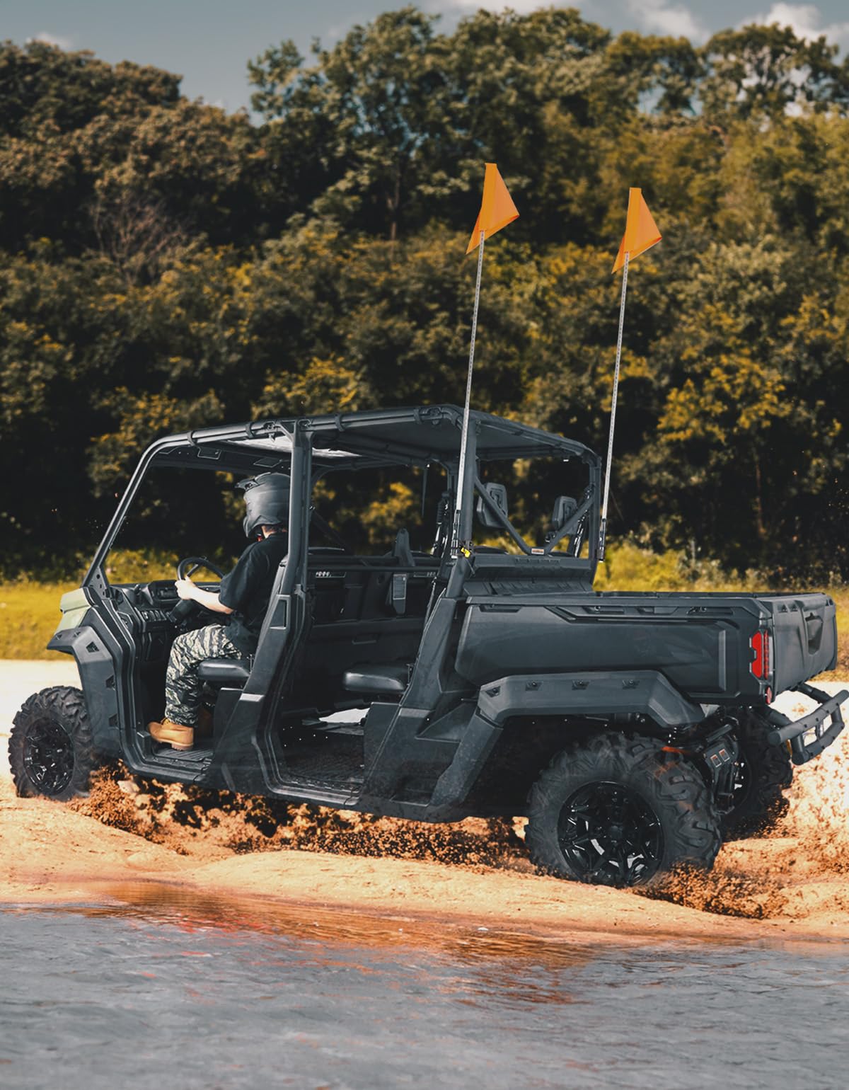 KEMIMOTO Staffa whip UTV Pro-Fit nera 1pz alluminio