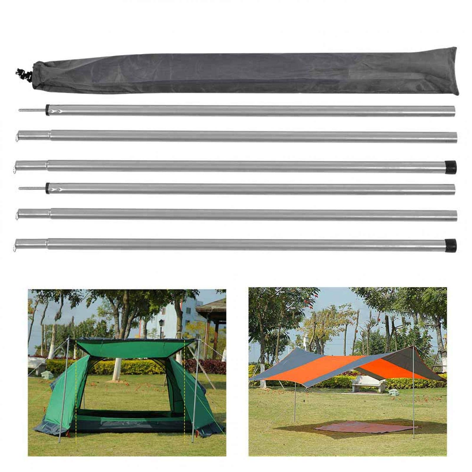 Kuuleyn pali sostegno tenda ferro 170 cm 6 pezzi