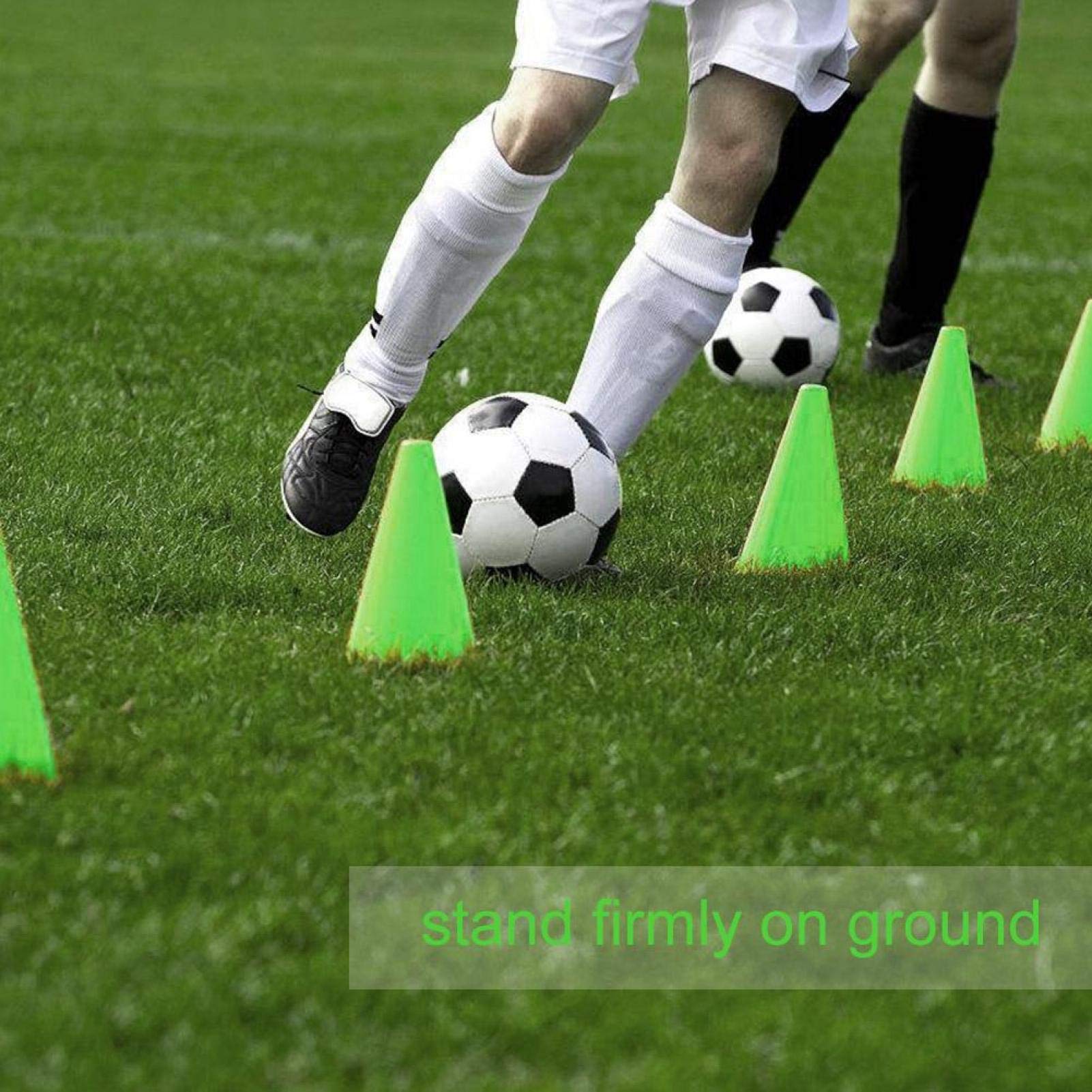 Kuuleyn Coni Allenamento Calcio 10 Pezzi Verde in PE impilabili