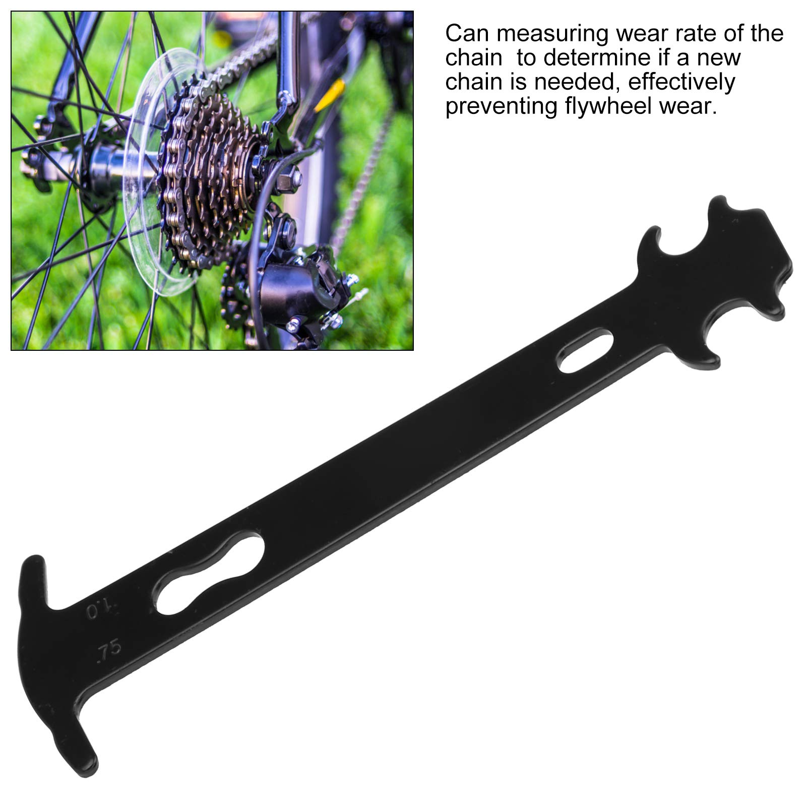 Kuuleyn Misuratore Usura Catena Bici Acciaio 6-10 Velocità