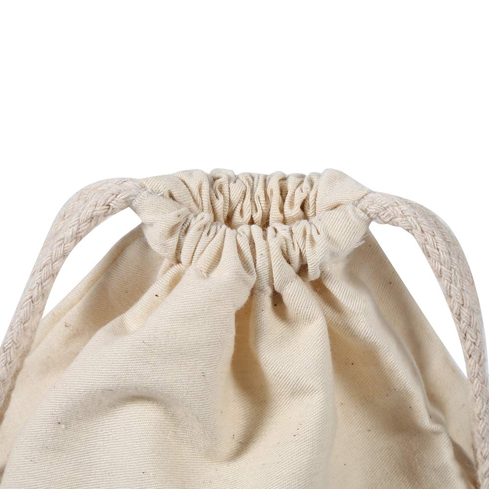 Kuuleyn sacchetto cotone 10x12 cm coulisse naturale