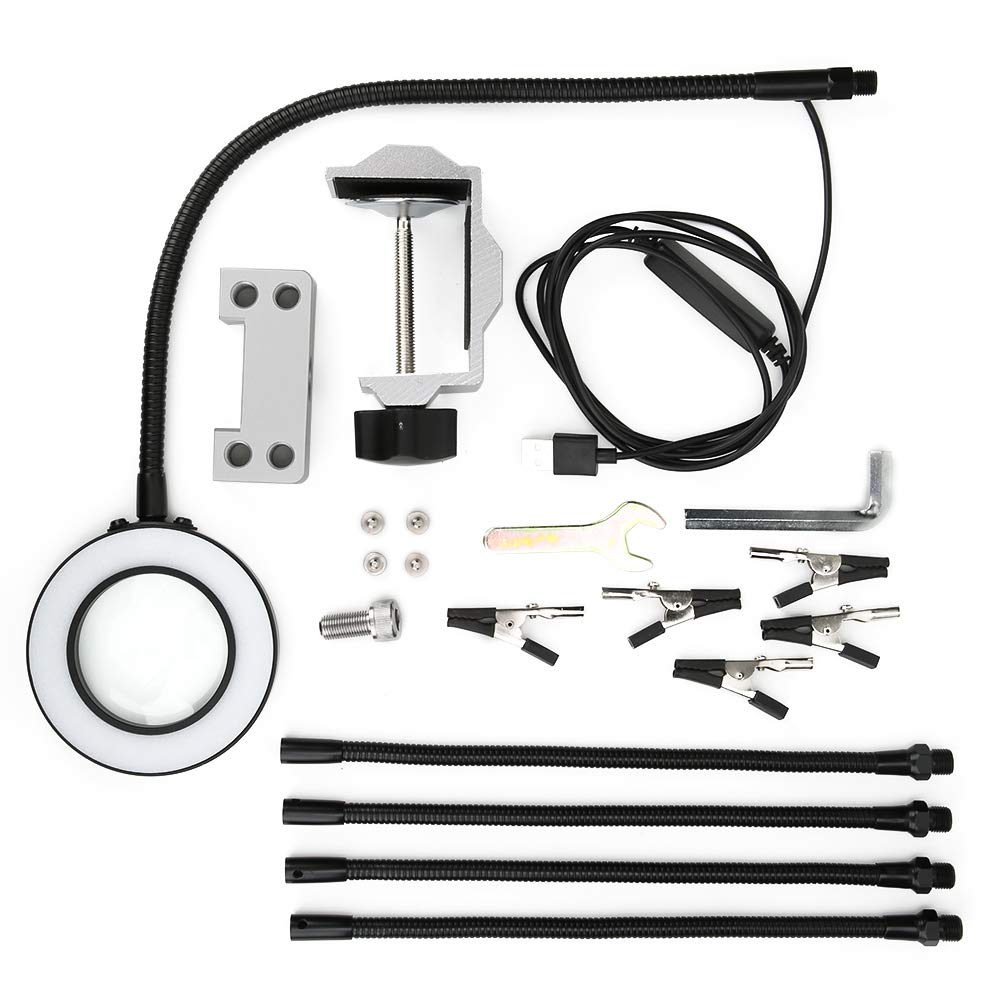 Kuuleyn Terza Mano Saldatura Lente LED 3X Morsetto
