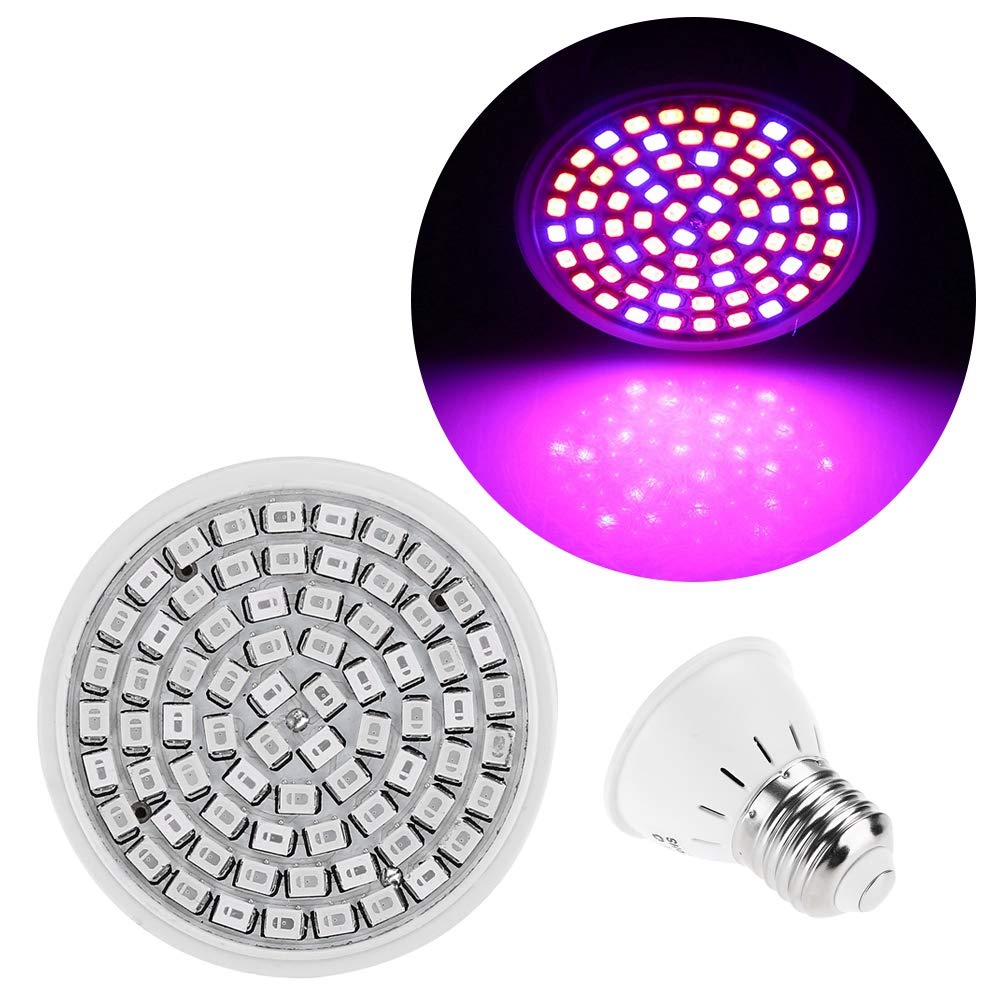 Kuuleyn Lampada LED Grow E27 36W 72 LED Spettro Completo
