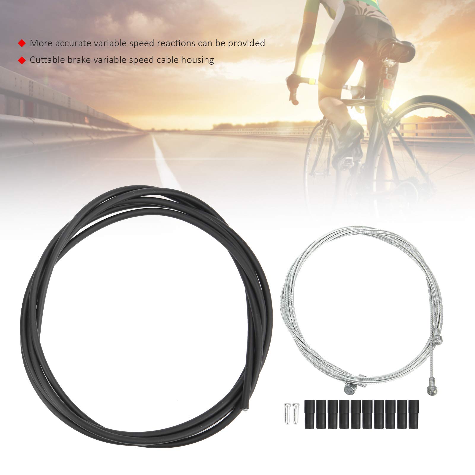 Kuuleyn Set cavi freno e cambio bici acciaio 2 m
