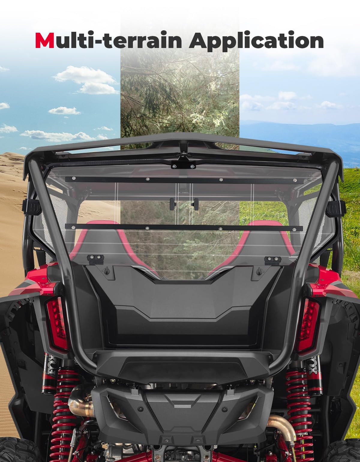 KEMIMOTO Parabrezza Posteriore Talon 1000X-4 Scorrevole
