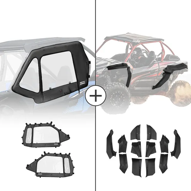 Kemimoto Teryx KRX 1000 cabina morbida impermeabile con parafanghi