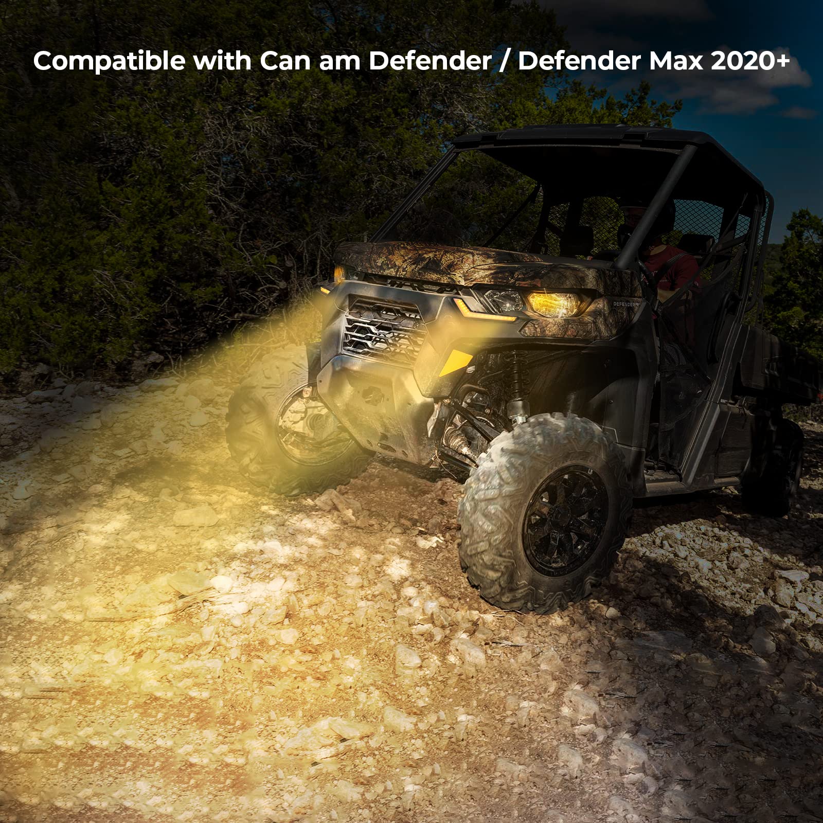 KEMIMOTO Defender DRL + whip light LED 12V impermeabili IP67
