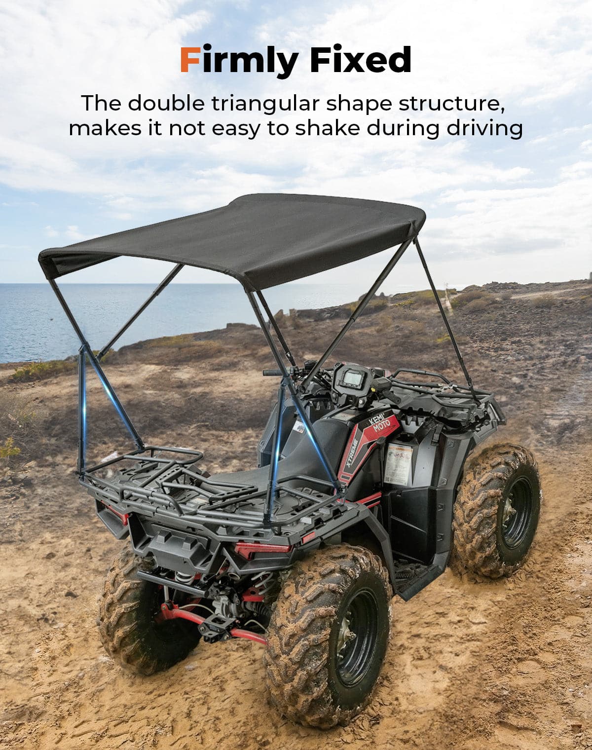 KEMIMOTO ATV tettuccio parasole pieghevole universale UV