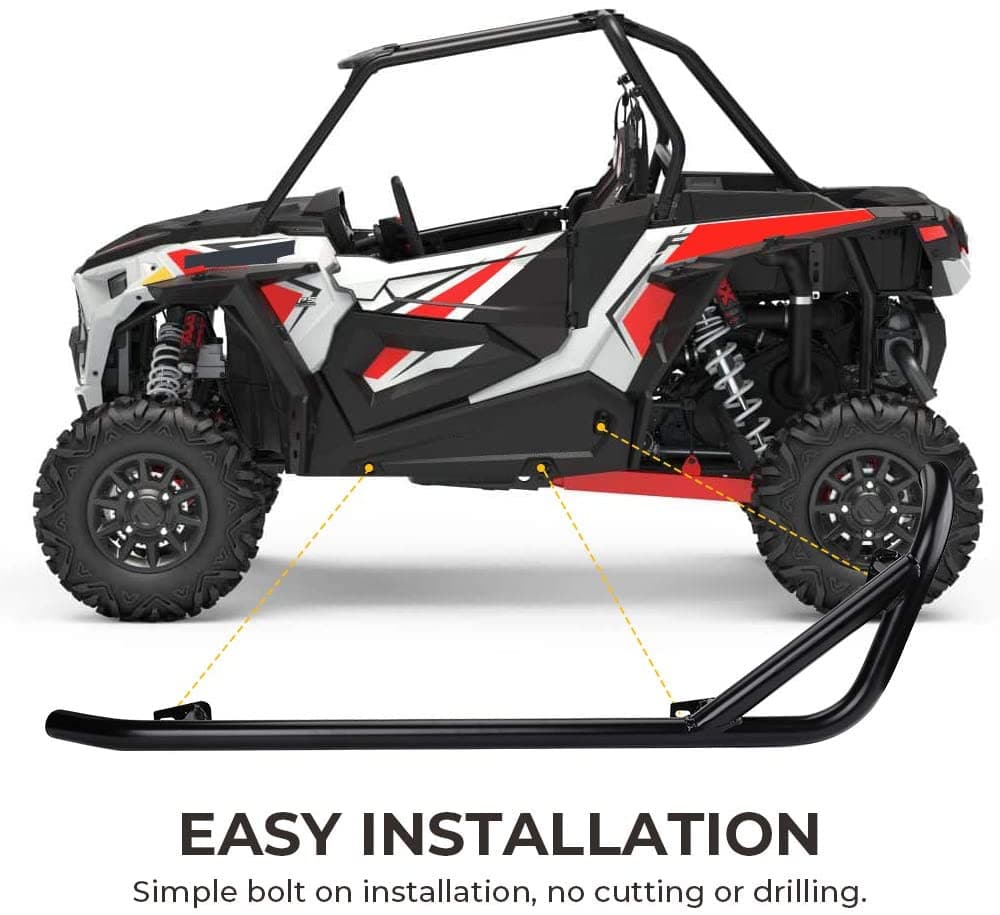 KEMIMOTO RZR XP 1000 pedane laterali sliders acciaio
