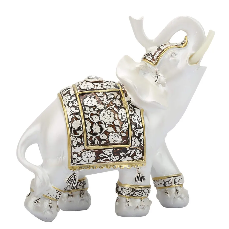 Kuuleyn Statuetta Elefante Portafortuna Vintage 170mm Ufficio Casa