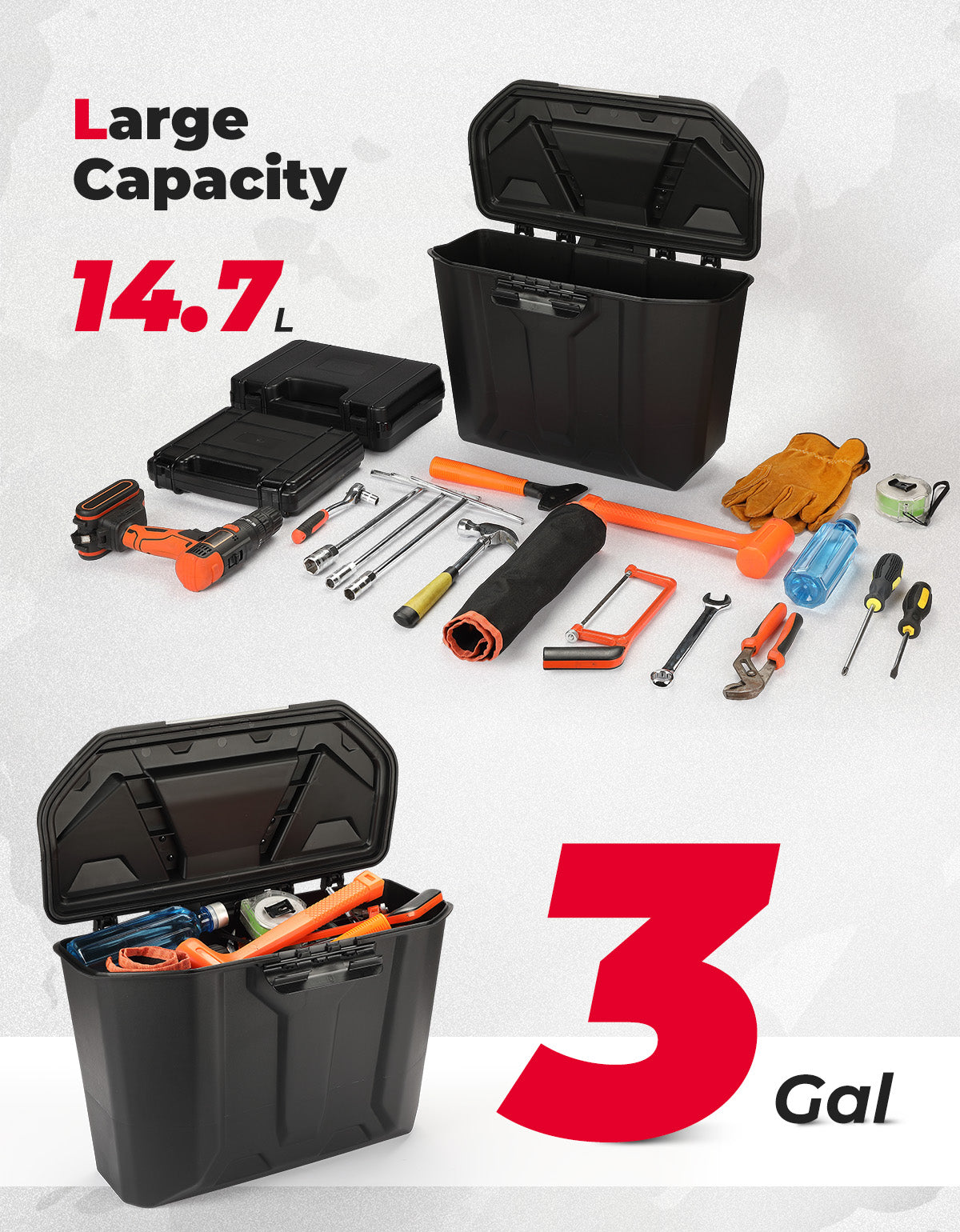 Kemimoto Defender box contenitore rimovibile 14,7L
