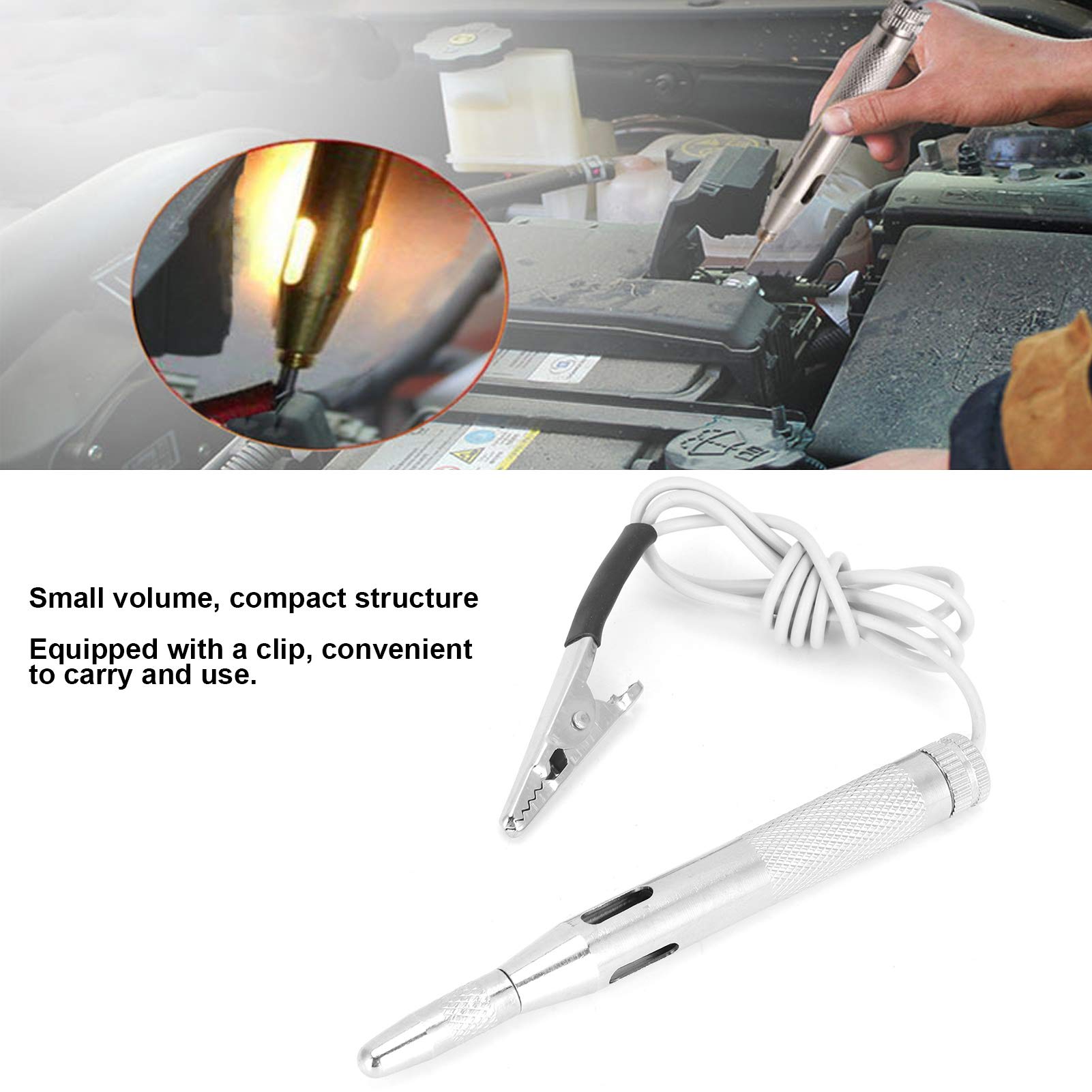 Kuuleyn Tester Circuito Auto 6-24V Penna Sonda con Clip