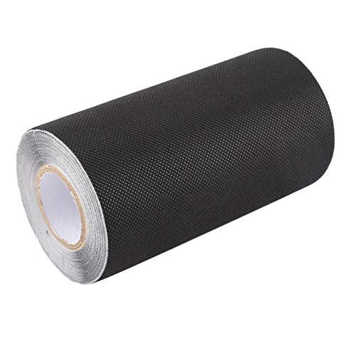 Kuuleyn Nastro Erba Artificiale Autoadesivo 15x500 cm Nero