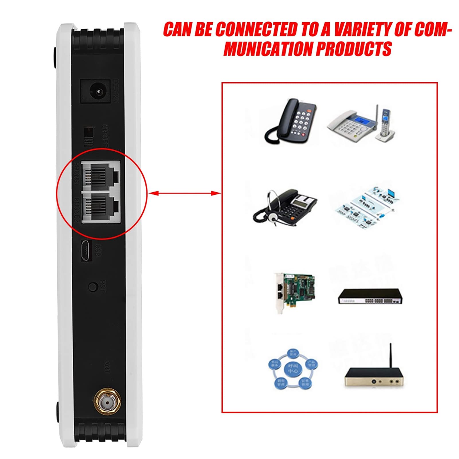 Kuuleyn Box GSM Terminale Wireless-Cablato 12V Bianco