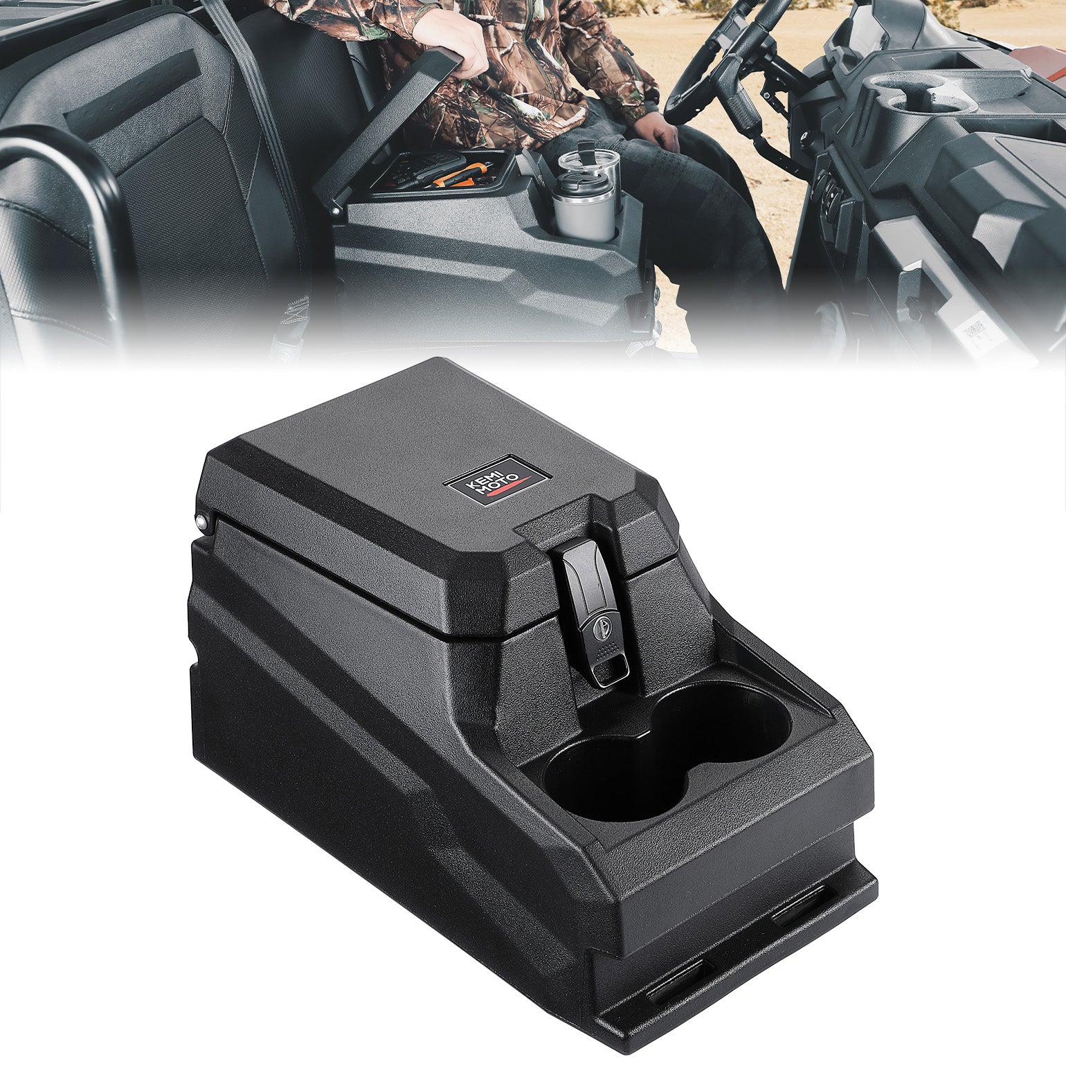 Kemimoto Ranger 1000 box console centrale impermeabile con serratura