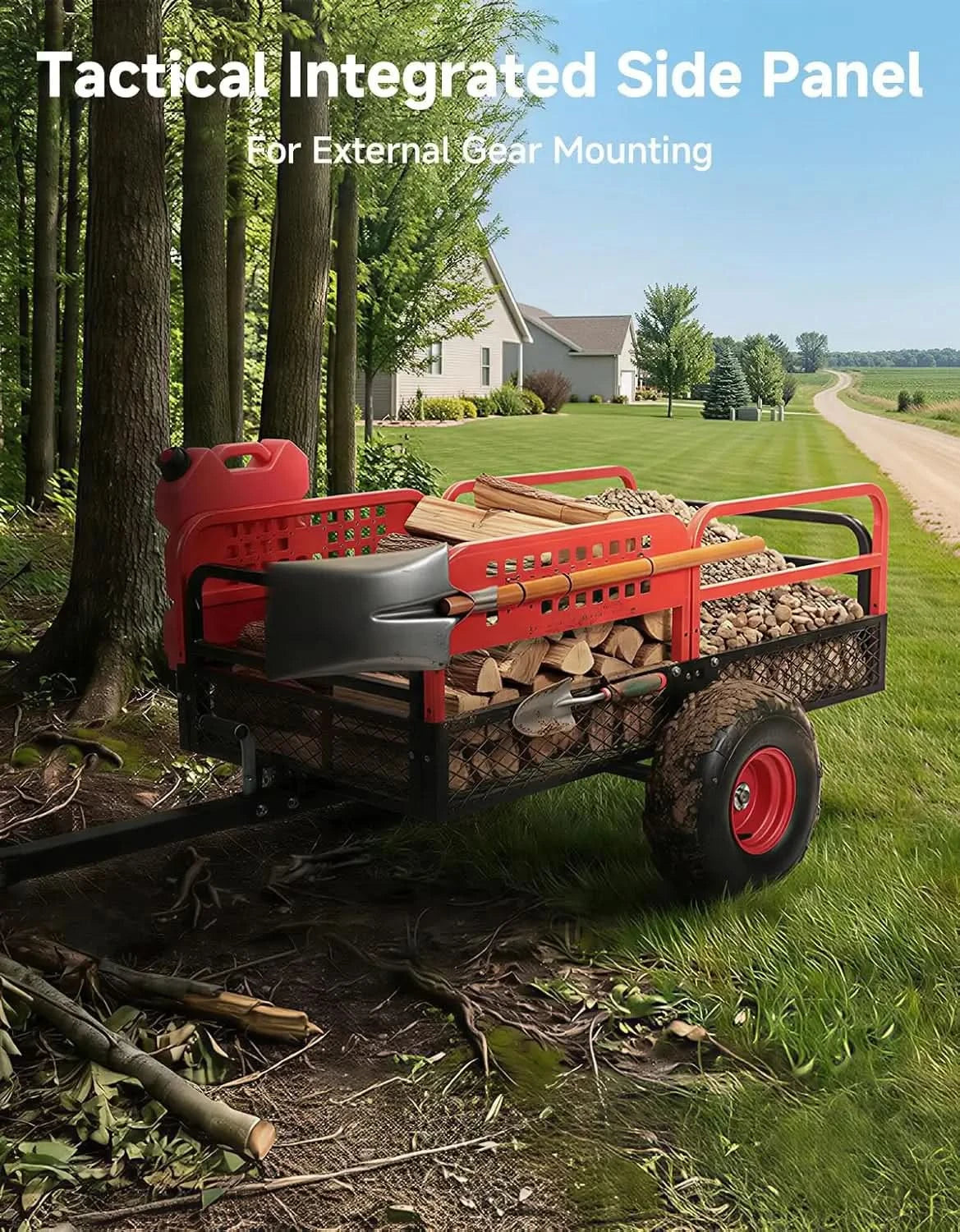 Kemimoto rimorchio ribaltabile ATV 680 kg 20 cu ft
