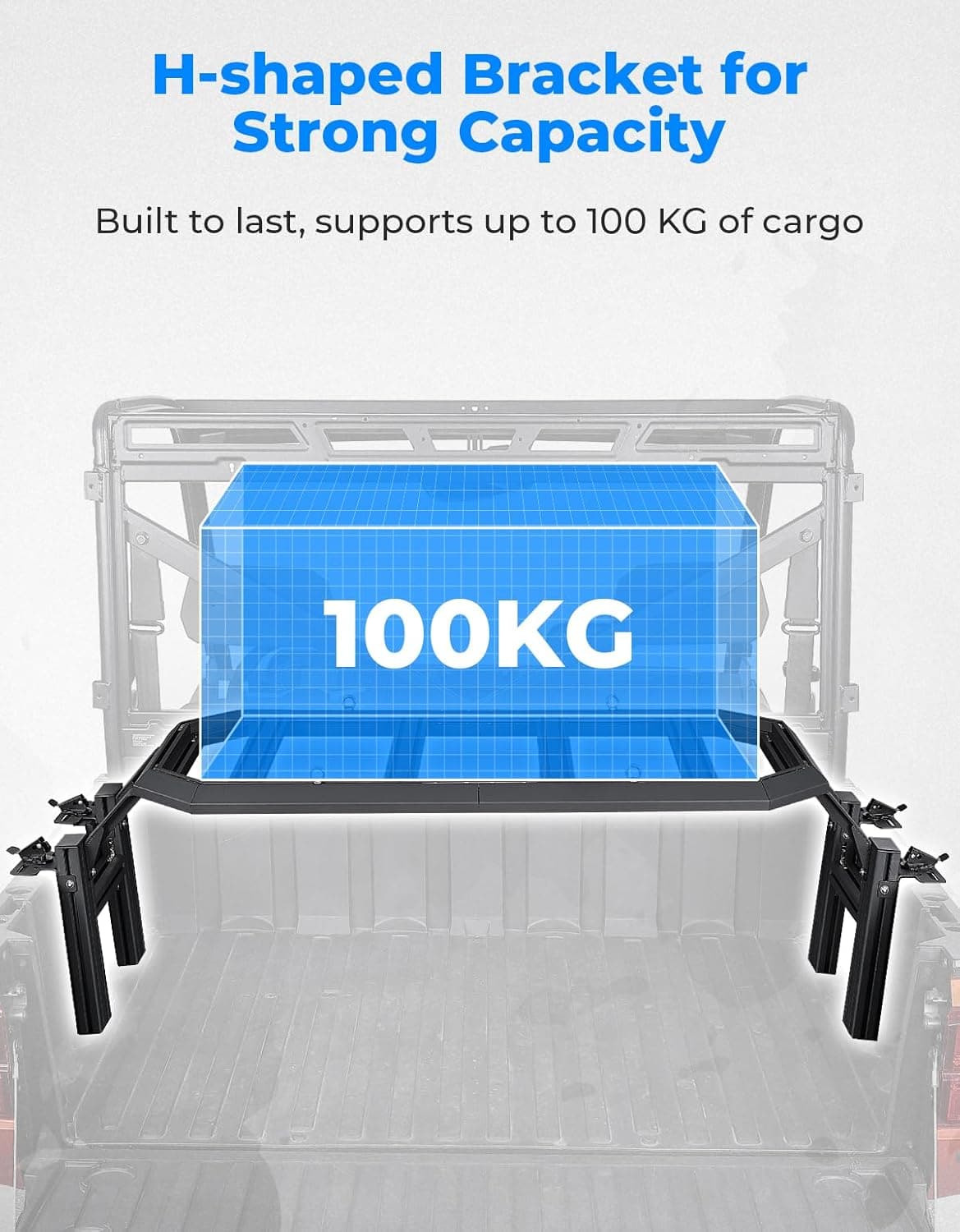 KEMIMOTO portapacchi posteriore Polaris Ranger 1000 alluminio