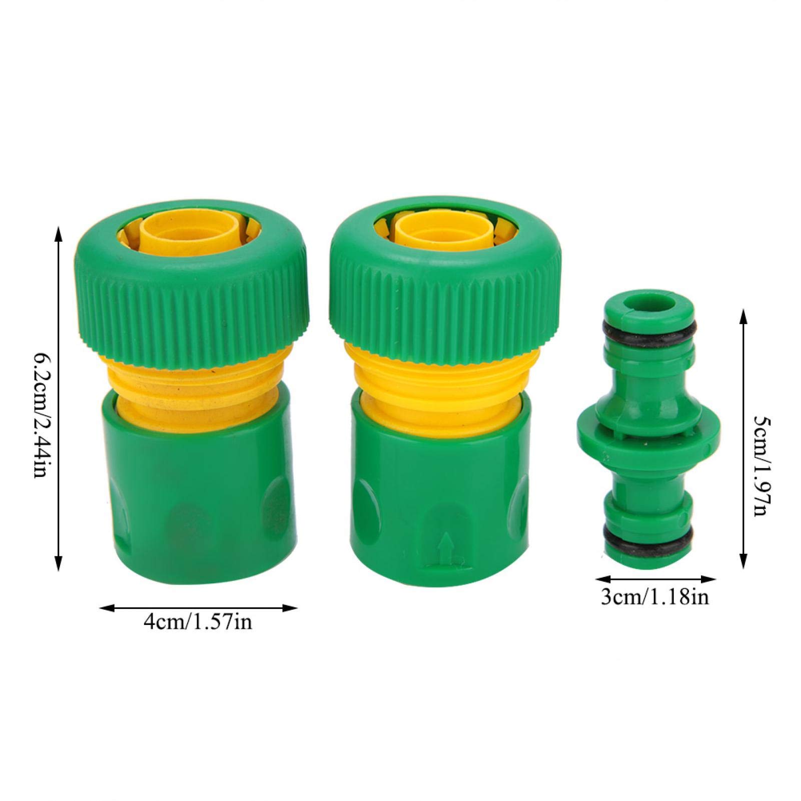 Kuuleyn Connettore Tubo Giardino 3/4 Rapido 3 Pezzi PP