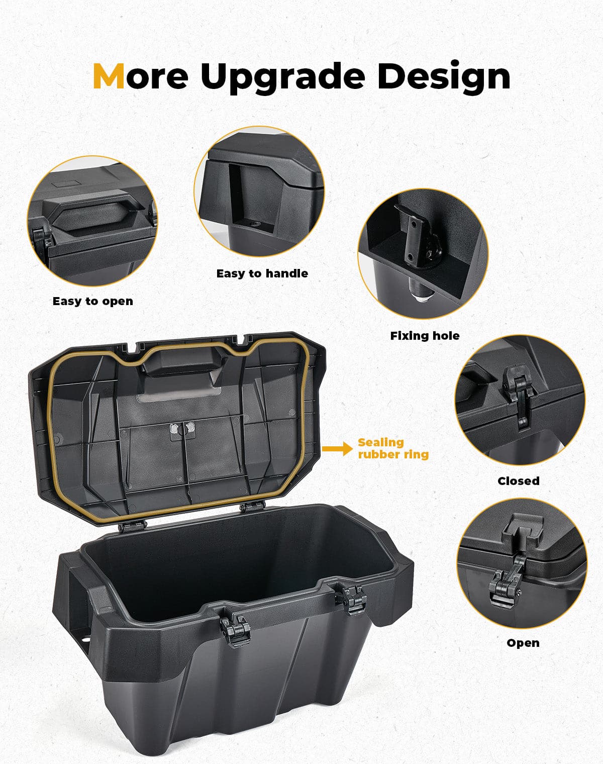KEMIMOTO RZR XP 1000 baule posteriore 82QT impermeabile