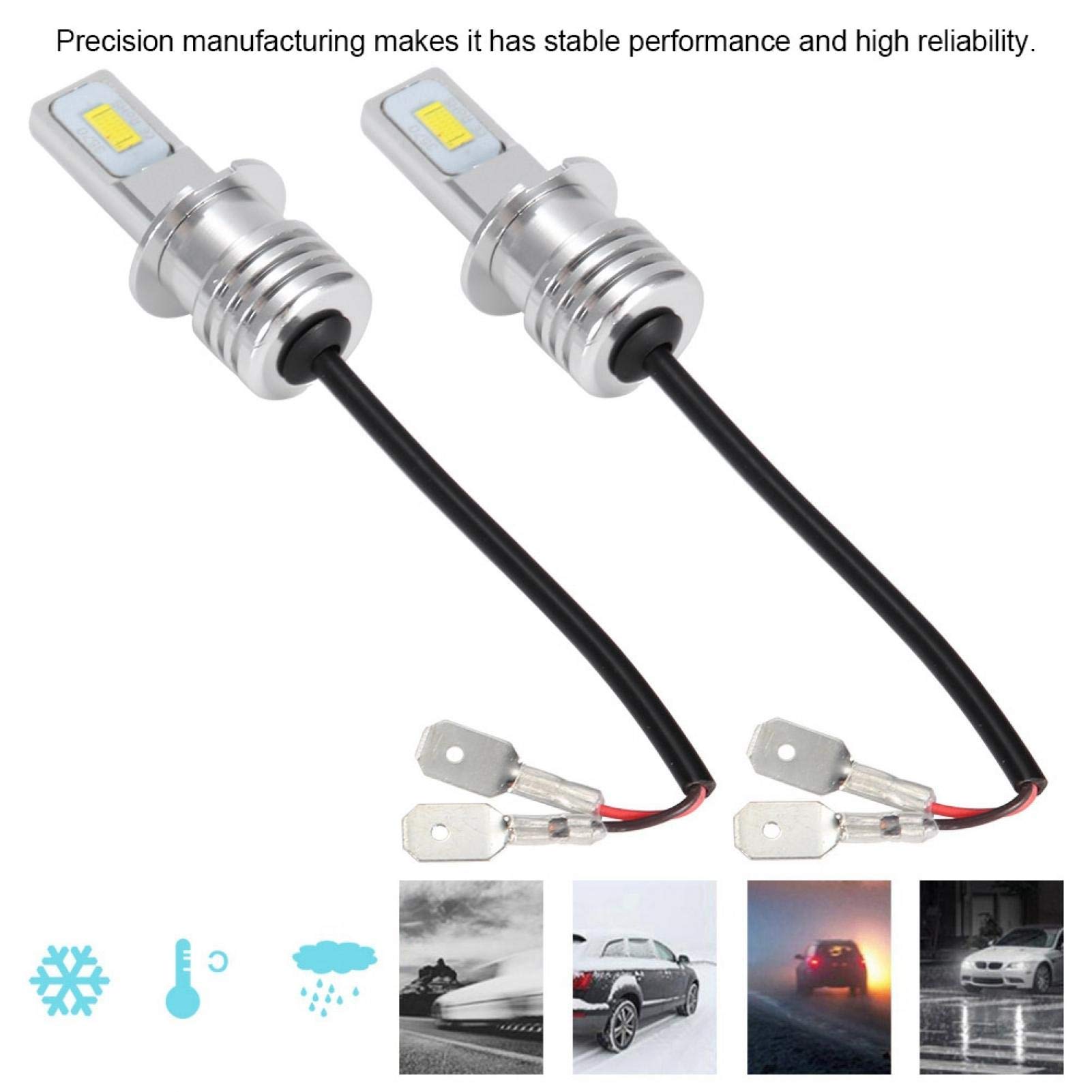 Kuuleyn H3 lampadine fendinebbia bianche 8000K 2 pezzi
