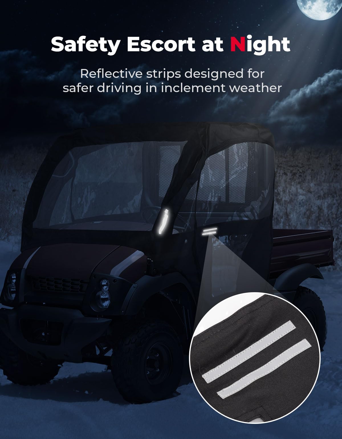 KEMIMOTO Mule 600 610 Telo Copricabina con Porte 600D