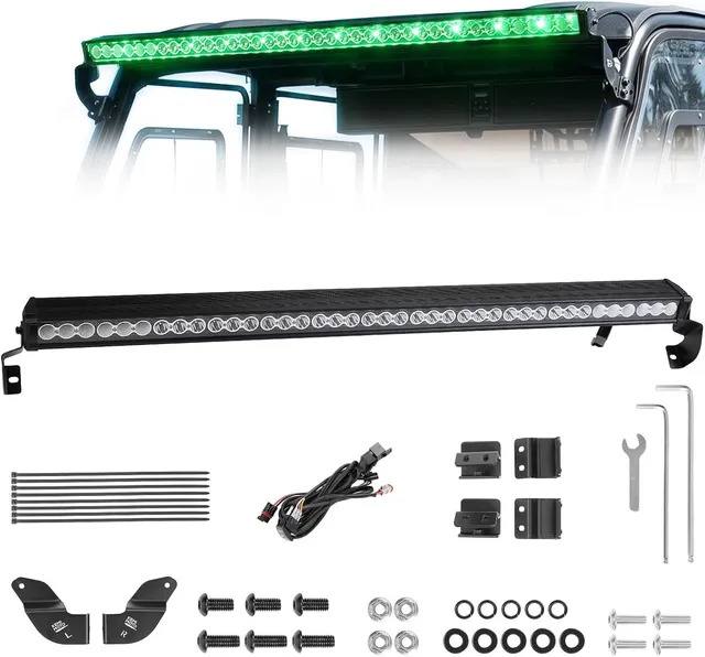 Kemimoto 50 Multi-Color Curved barra LED Ranger IP67