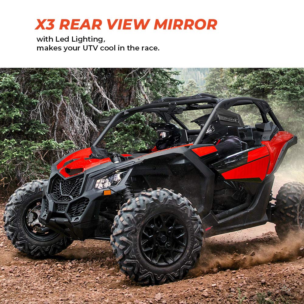KEMIMOTO Maverick X3 specchietti laterali LED coppia 12V