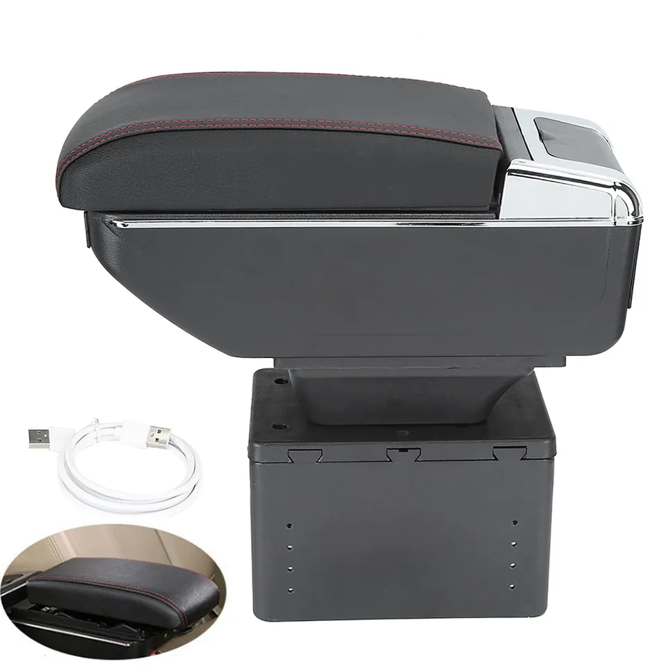 Kuuleyn bracciolo auto universale nero con USB