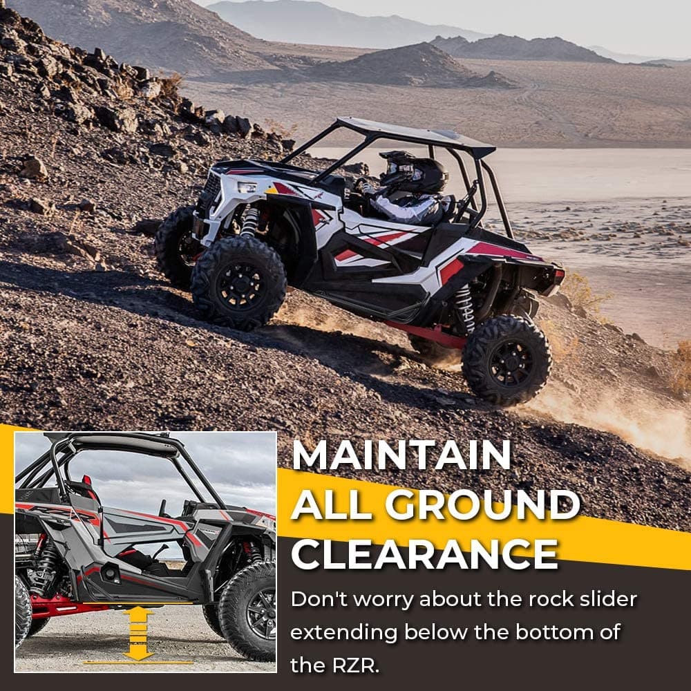 KEMIMOTO RZR XP 1000 pedane laterali sliders acciaio
