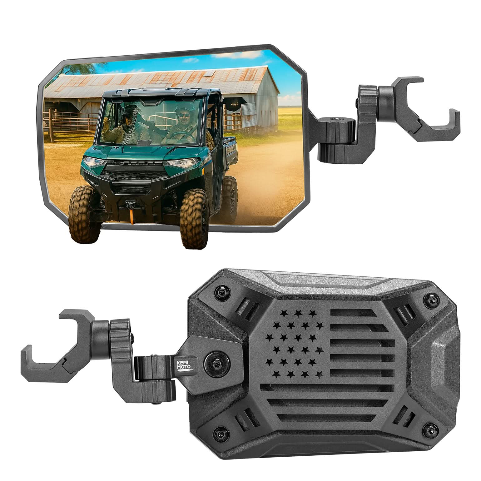 Kemimoto Specchietti Laterali UTV Alluminio Vista Larga
