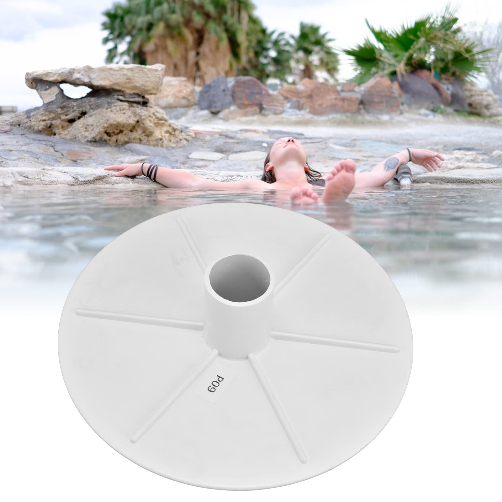Hapivida piastra skimmer piscina 8 pollici plastica aspirazione