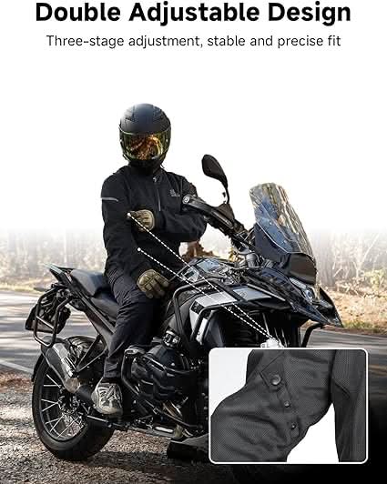 KEMIMOTO giacca moto mesh estiva con protezioni CE uomo