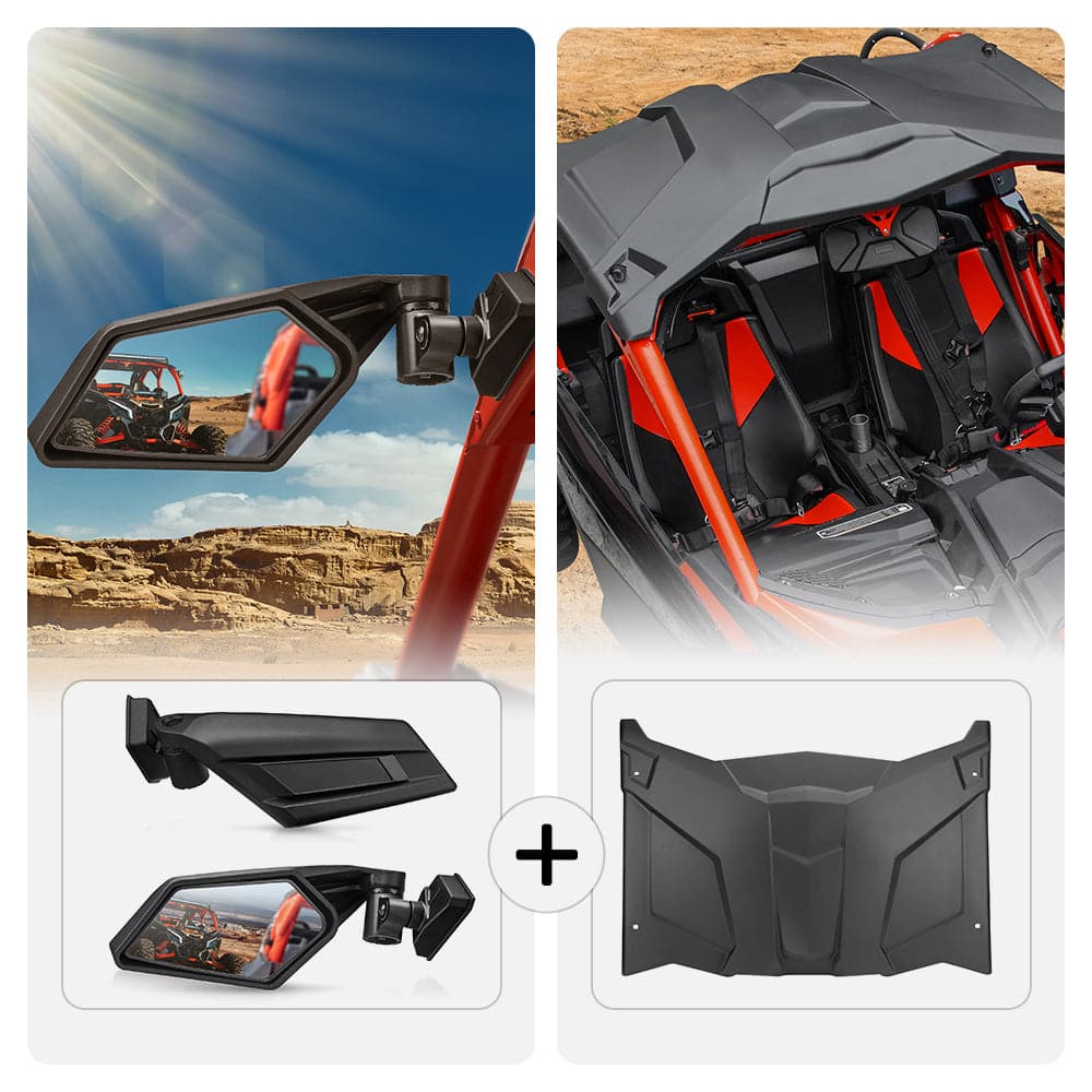 Kemimoto Specchietti + Tetto Rigido per Can-Am Maverick X3